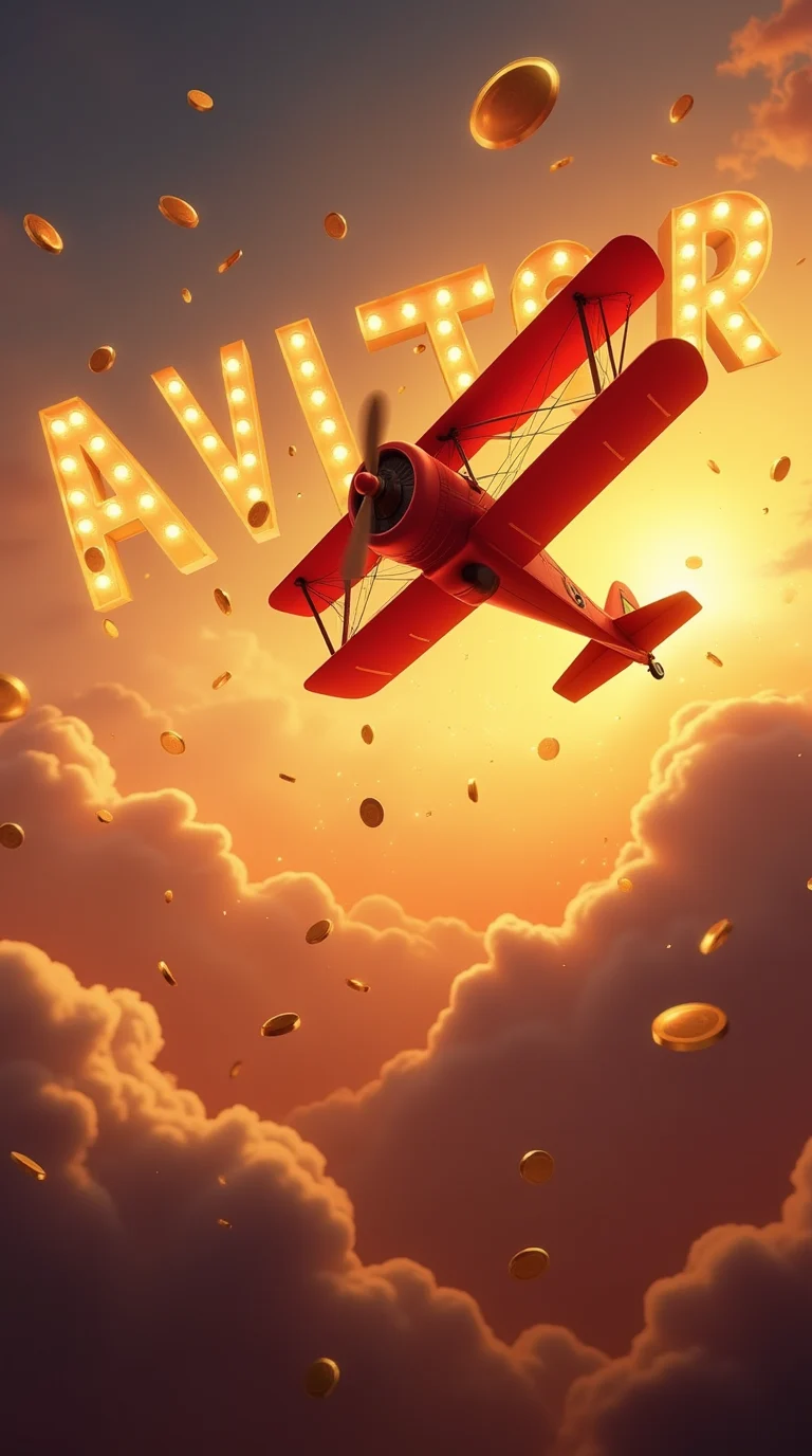 Logotipo de Aviador y un avión surcando el cielo
